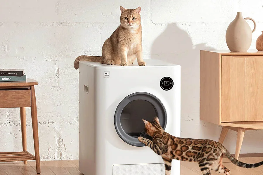 self cleaning cat litter box